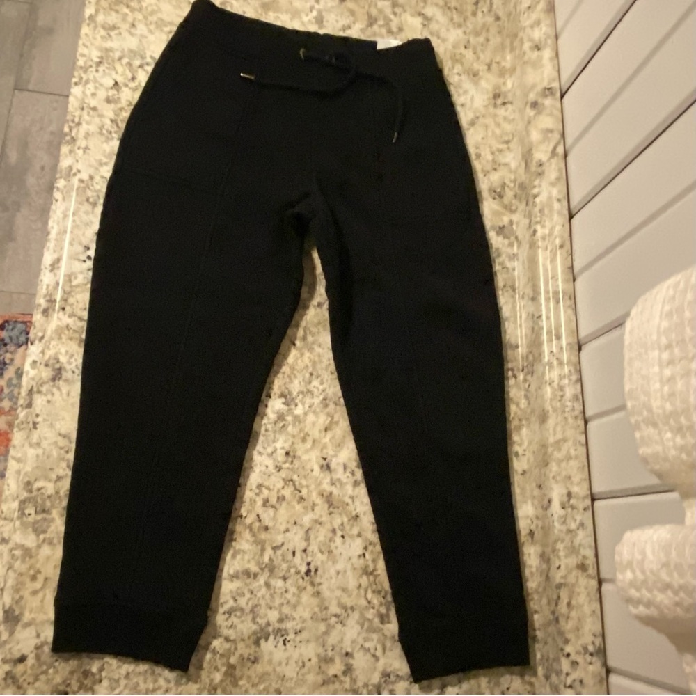 Banana Republic Women's Size Small High Rise Black 7/8 Leggings Elastic Waist